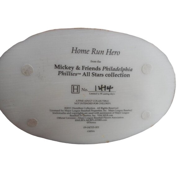 Disney Mickey & Friends Philadelphia Phillies Mickey Mouse Home Run Hero Figurin - Picture 6 of 6